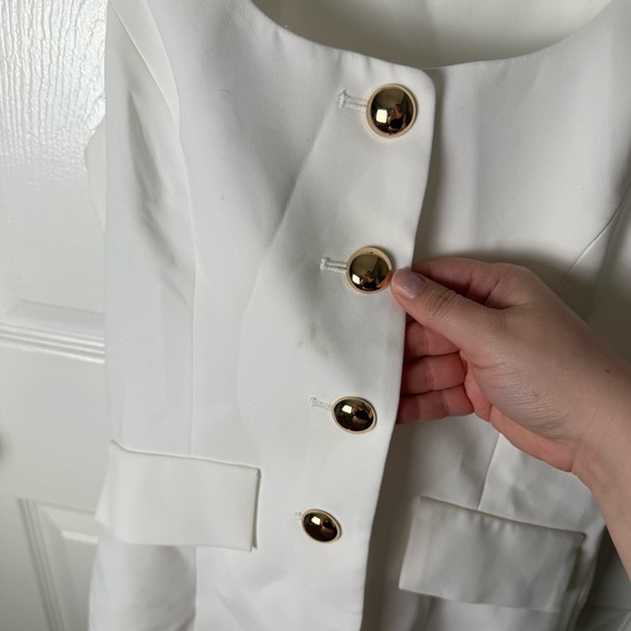 Amanda Uprichard Kya Romper in White M - Picture 5 of 11